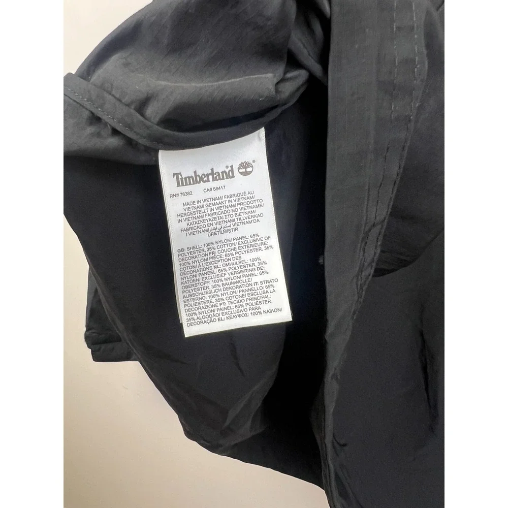 Timberland Mens Benton Trail Quarter Zip Pullover Jacket Black XL TB0A5VDF001